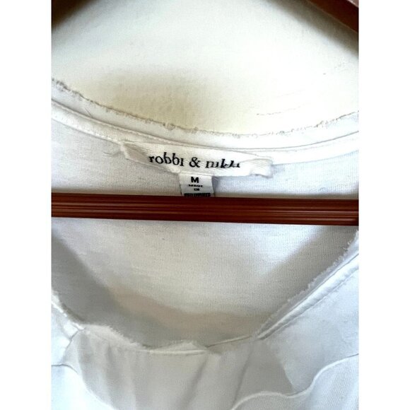 Robbi & Nikki Sleeveless White Blouse M - Picture 3 of 8
